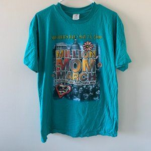 Vintage  2000 Mother's Day March Short Sleeve Men's T-Shirt Size Large